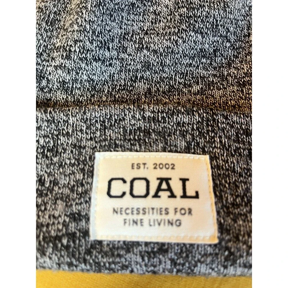 Coal Headwear Beanie Hat Adult Gray One Size Heathered Cuffed Logo Outdoors